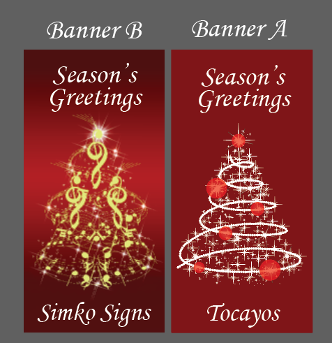 Holiday Banner options