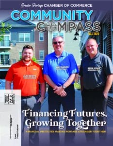Community Compass Fall 2025 Cover Featuring Alan Whipps, Mike Sarver, and Kevin Kosek.